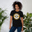 Woman wearing Klein Oak High School Panthers Premium Black Unisex T-shirt 203