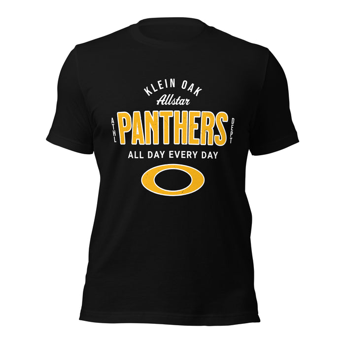 Klein Oak High School Panthers Premium Black Unisex T-shirt 040