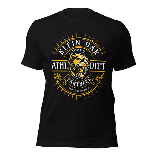 Klein Oak High School Panthers Premium Black Unisex T-shirt 201