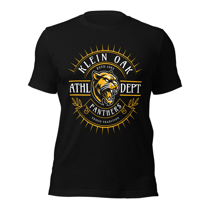 Klein Oak High School Panthers Premium Black Unisex T-shirt 201