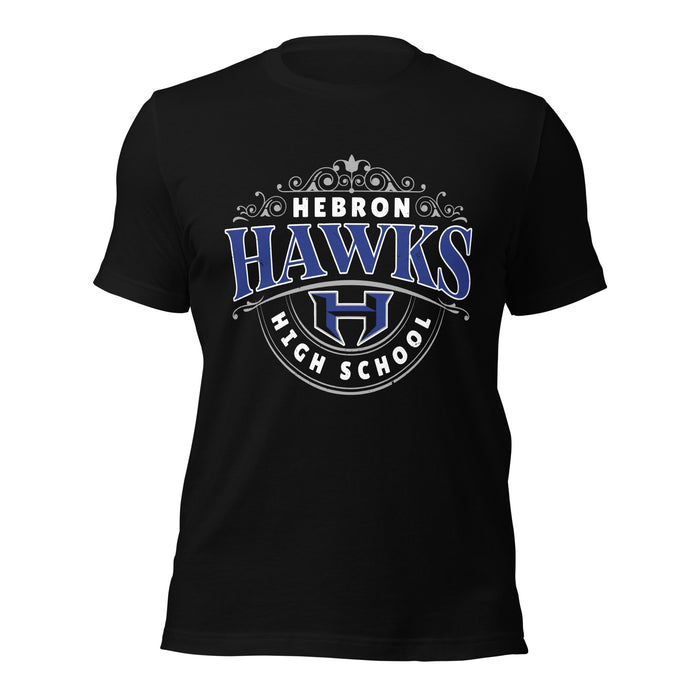 Hebron High School Hawks Black Premium Unisex T-shirt 211