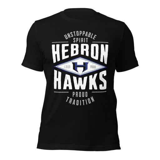 Hebron High School Hawks Black Premium Unisex T-shirt 210