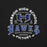 Close-up view of Hebron High School Hawks Black Premium Unisex T-shirt 206