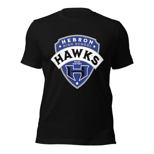 Hebron High School Hawks Black Premium Unisex T-shirt 221