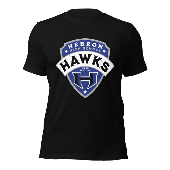 Hebron High School Hawks Black Premium Unisex T-shirt 221