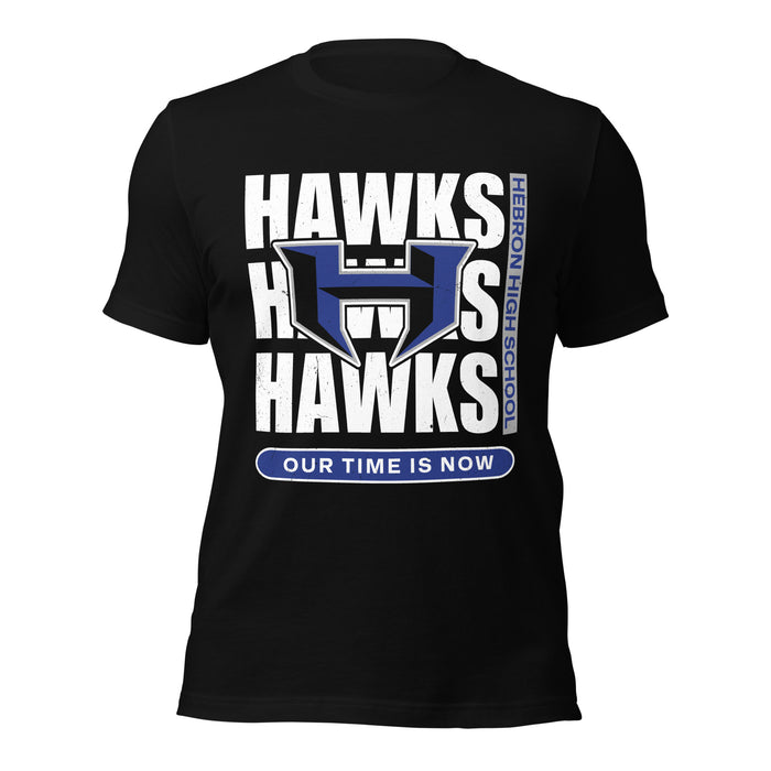 Hebron High School Hawks Black Premium Unisex T-shirt 235