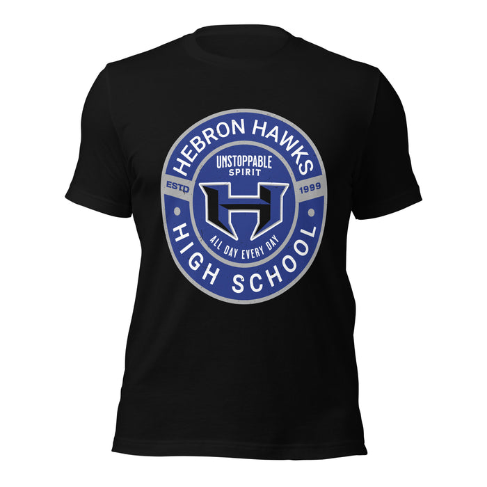 Hebron High School Hawks Black Premium Unisex T-shirt 239