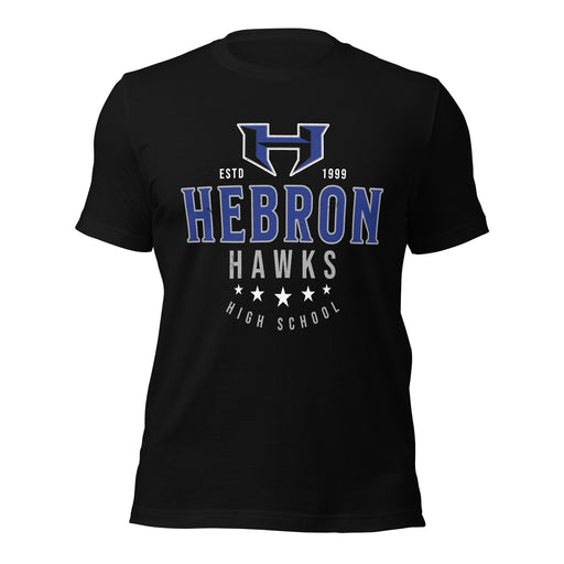 Hebron High School Hawks Black Premium Unisex T-shirt 217