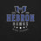 Close-up view of Hebron High School Hawks Black Premium Unisex T-shirt 217