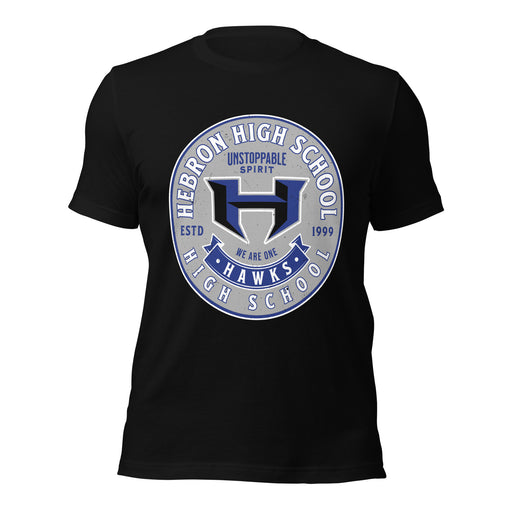 Hebron High School Hawks Black Premium Unisex T-shirt 215