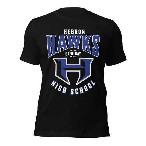Hebron High School Hawks Black Premium Unisex T-shirt 213