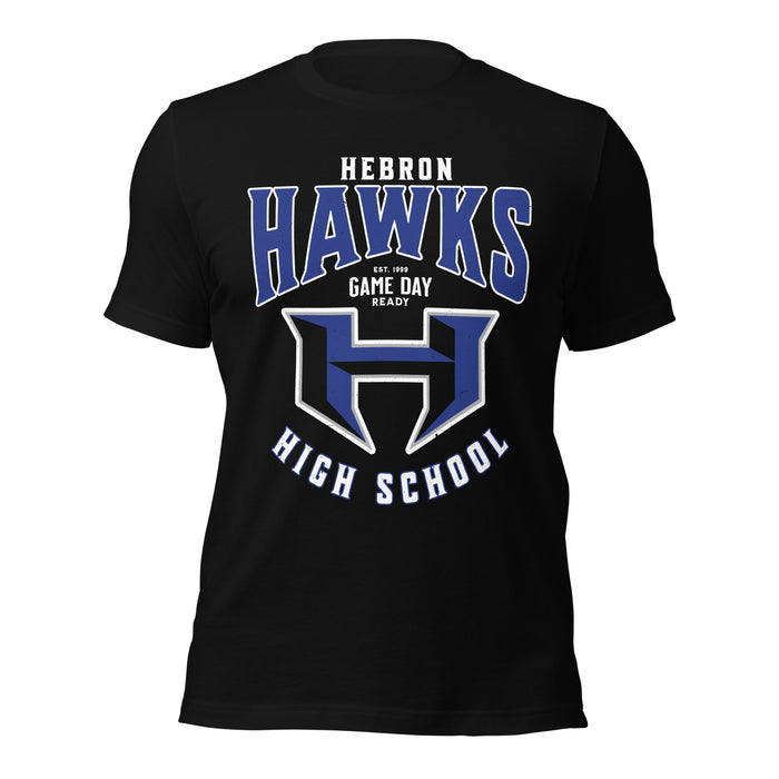 Hebron High School Hawks Black Premium Unisex T-shirt 213