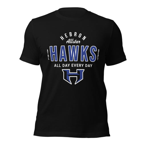 Hebron High School Hawks Black Premium Unisex T-shirt 040