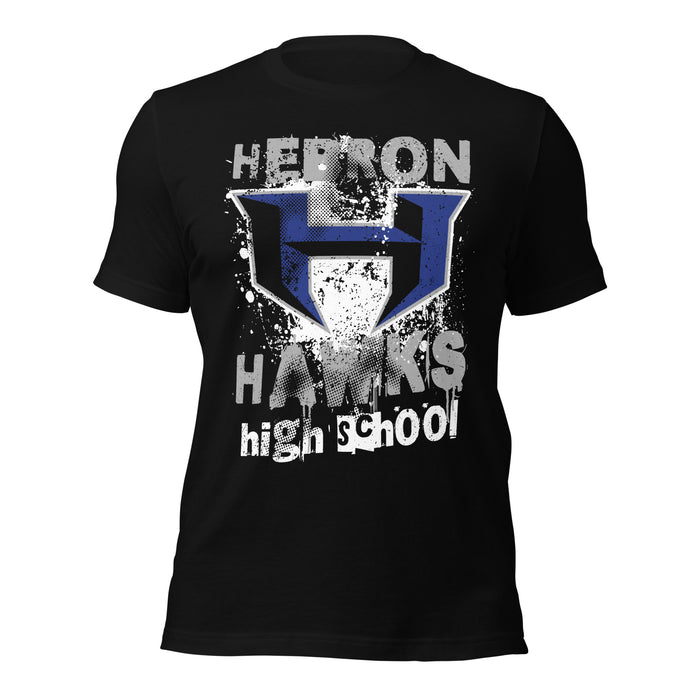 Hebron High School Hawks Black Premium Unisex T-shirt 205