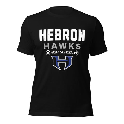 Hebron High School Hawks Black Premium Unisex T-shirt 003