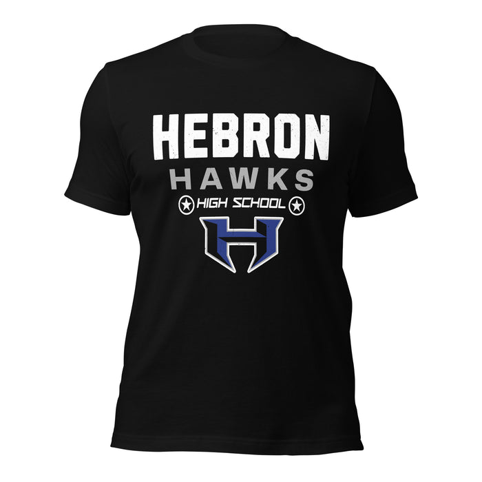 Hebron High School Hawks Black Premium Unisex T-shirt 003