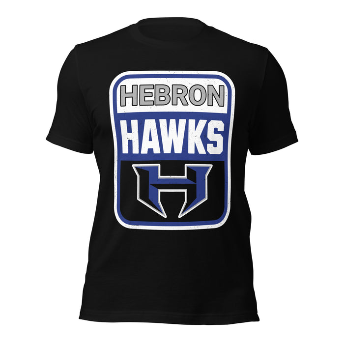 Hebron High School Hawks Black Premium Unisex T-shirt 001