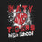 Close-up view of Katy High School Tigers Black Premium Unisex T-shirt 205
