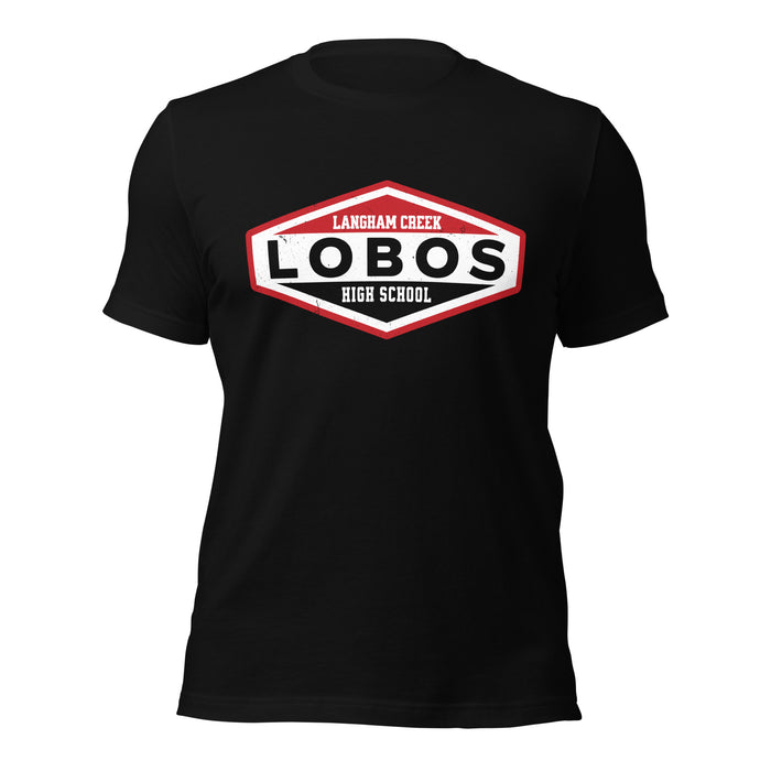 Langham Creek High School Lobos Black Premium Unisex T-shirt 009