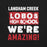 Close-up view of Langham Creek High School Lobos Black Premium Unisex T-shirt 231