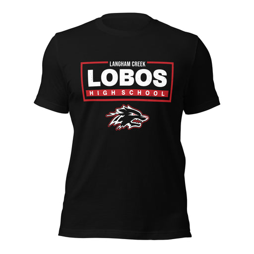 Langham Creek High School Lobos Black Premium Unisex T-shirt 049