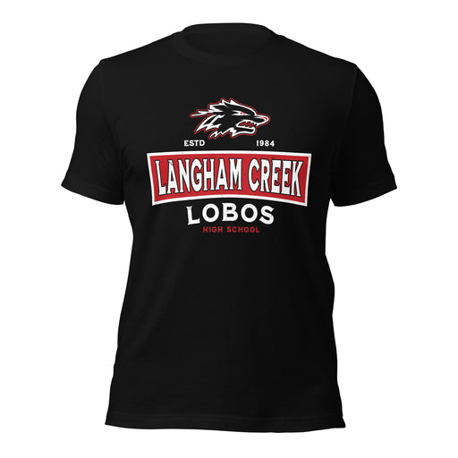Langham Creek High School Lobos Black Premium Unisex T-shirt 202