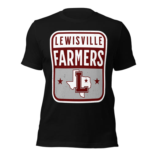 Lewisville High School Farmers Black Premium Unisex T-shirt 001