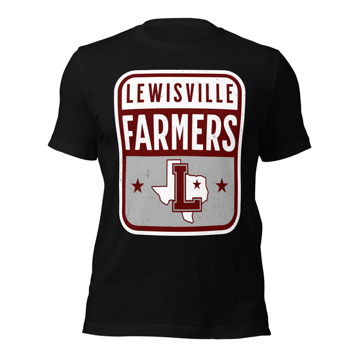 Lewisville High School Farmers Black Premium Unisex T-shirt 001