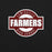 Close-up view of Lewisville High School Farmers Black Premium Unisex T-shirt 011