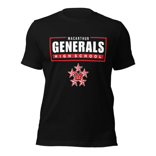 MacArthur High School Generals Black Premium Unisex T-shirt 049