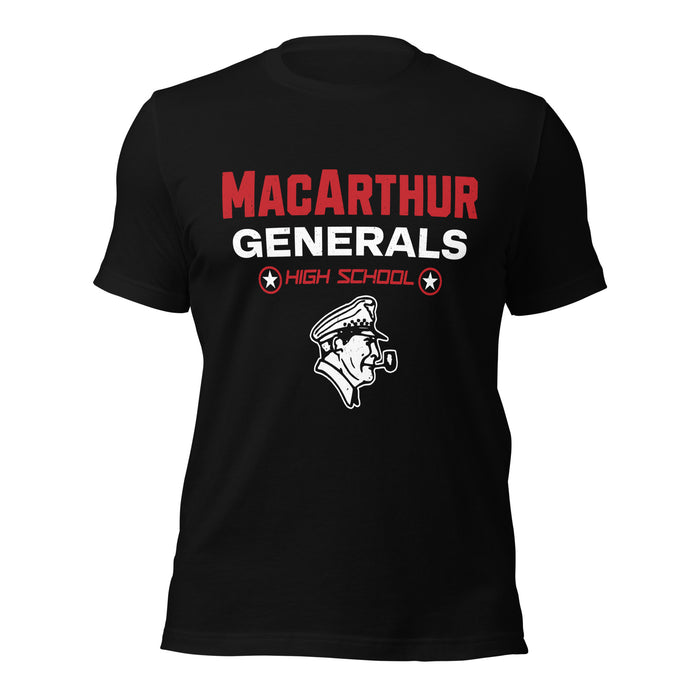 MacArthur High School Generals Black Premium Unisex T-shirt 003