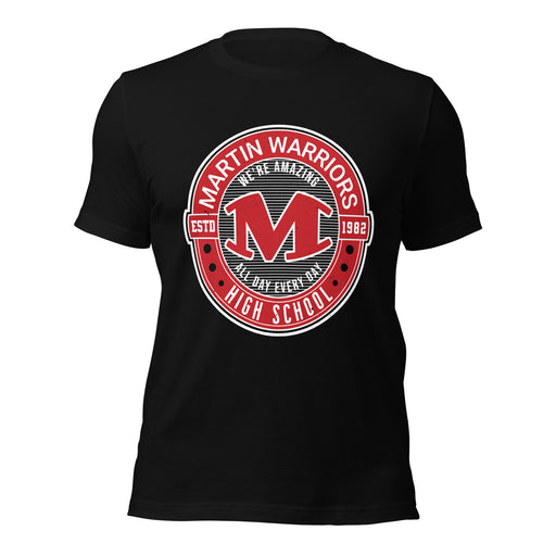 Martin High School Warriors Black Premium Unisex T-shirt 224