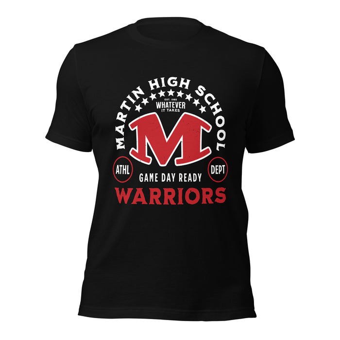 Martin High School Warriors Black Premium Unisex T-shirt 208