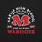 Close-up view of Martin High School Warriors Black Premium Unisex T-shirt 208