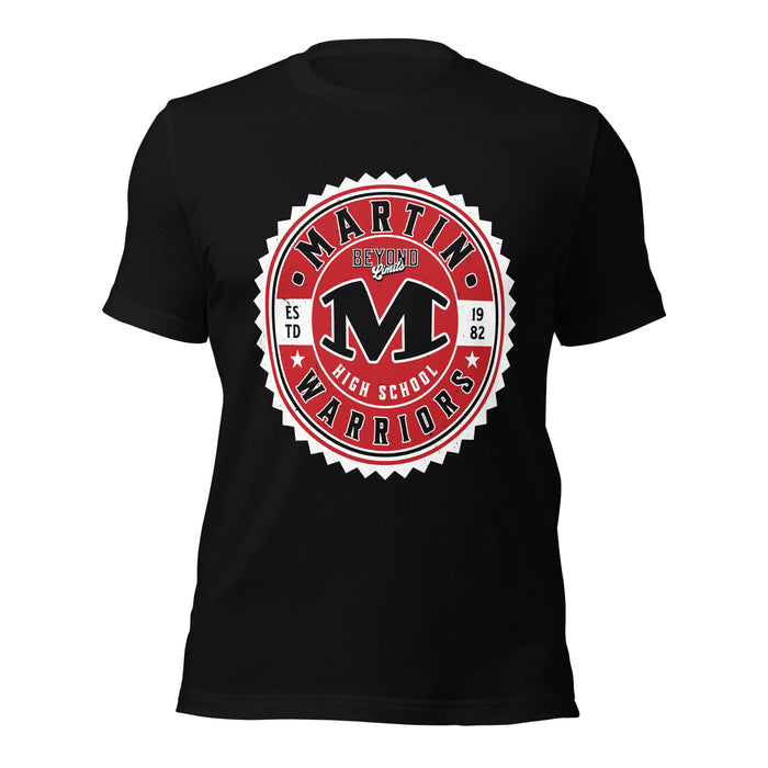 Martin High School Warriors Black Premium Unisex T-shirt 203