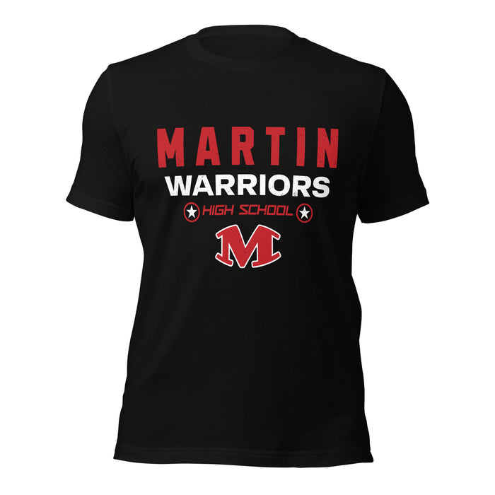 Martin High School Warriors Black Premium Unisex T-shirt 003