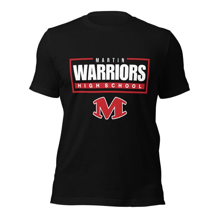 Martin High School Warriors Black Premium Unisex T-shirt 049