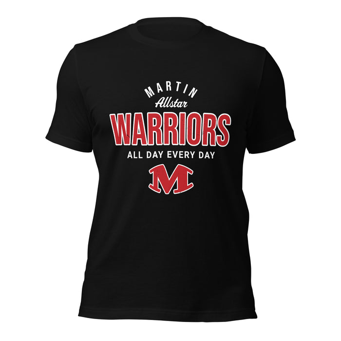 Martin High School Warriors Black Premium Unisex T-shirt 040