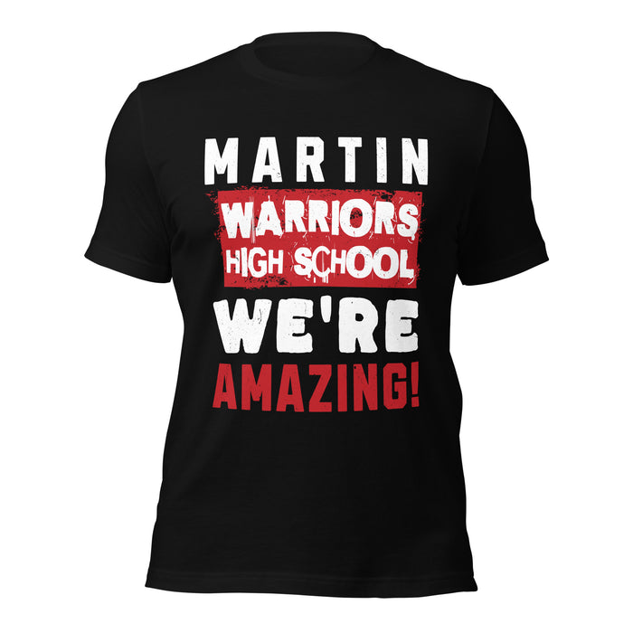 Martin High School Warriors Black Premium Unisex T-shirt 231