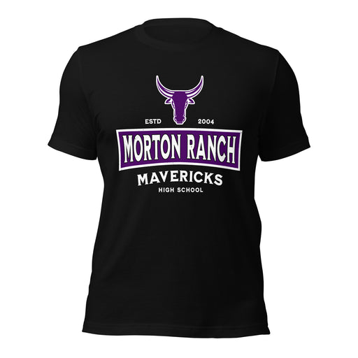Morton Ranch High School Mavericks Premium Black Unisex T-shirt 202