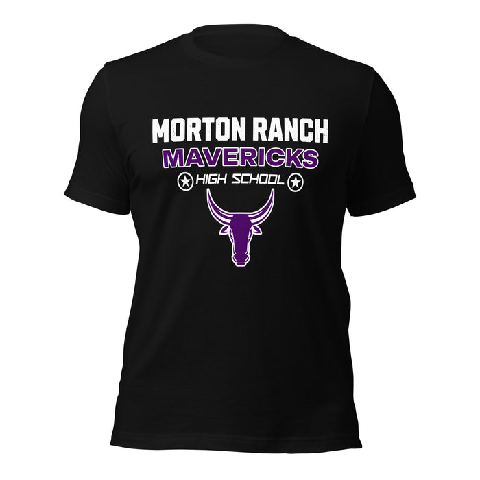 Morton Ranch High School Mavericks Premium Black Unisex T-shirt 003