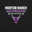 Close-up view of Morton Ranch High School Mavericks Premium Black Unisex T-shirt 003