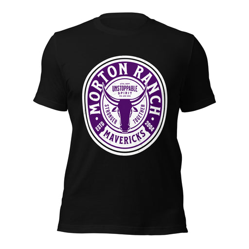 Morton Ranch High School Mavericks Premium Black Unisex T-shirt 220