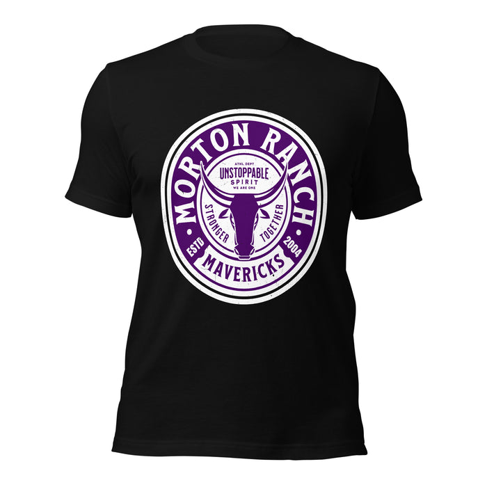 Morton Ranch High School Mavericks Premium Black Unisex T-shirt 220