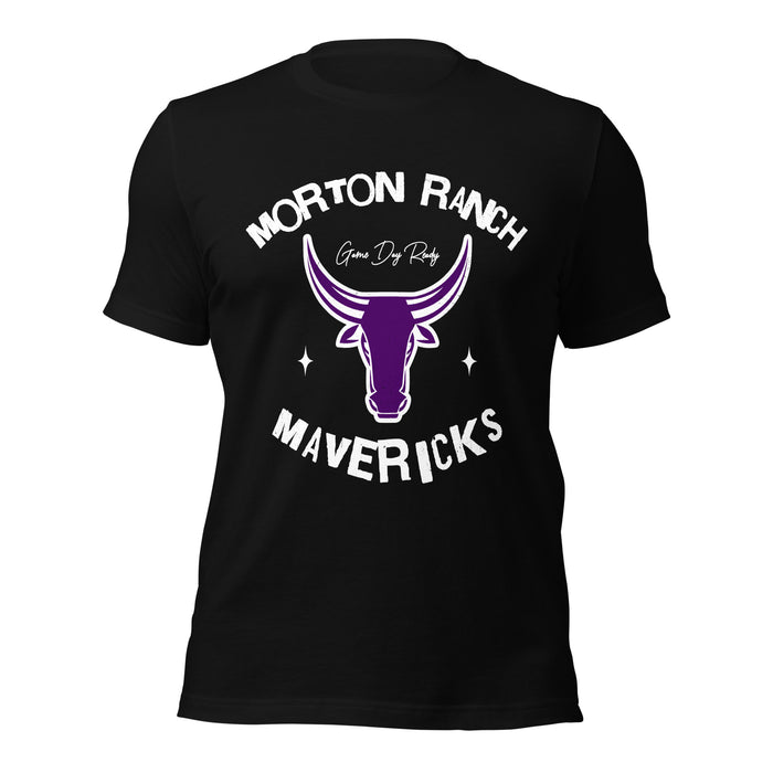 Morton Ranch High School Mavericks Premium Black Unisex T-shirt 228
