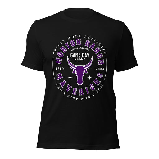 Morton Ranch High School Mavericks Premium Black Unisex T-shirt 214