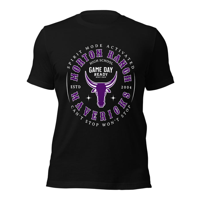 Morton Ranch High School Mavericks Premium Black Unisex T-shirt 214