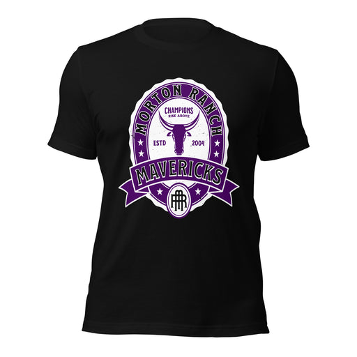 Morton Ranch High School Mavericks Premium Black Unisex T-shirt 212