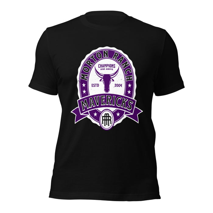 Morton Ranch High School Mavericks Premium Black Unisex T-shirt 212