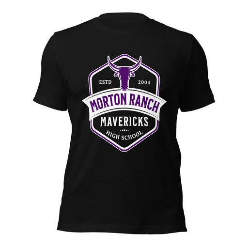 Morton Ranch High School Mavericks Premium Black Unisex T-shirt 209